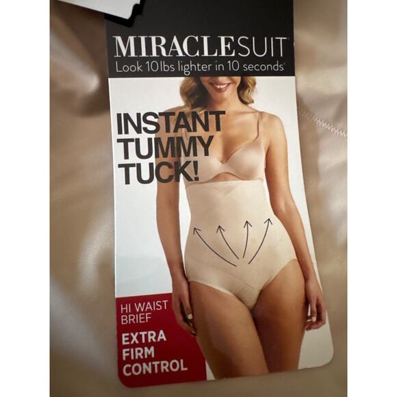 Miraclesuit Instant Tummy Tuck Extra Firm High-Waist Size Large Brief 2415 - Picture 5 of 7